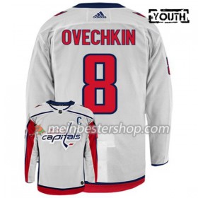 Washington Capitals Alex Ovechkin 8 Adidas Weiß Trikot Authentic - Kinder